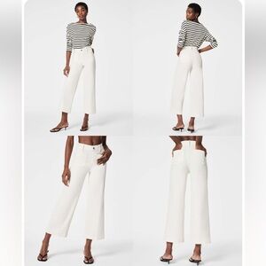 SPANX Cropped Wide Leg Jean in Ecru Wash 2X NWT